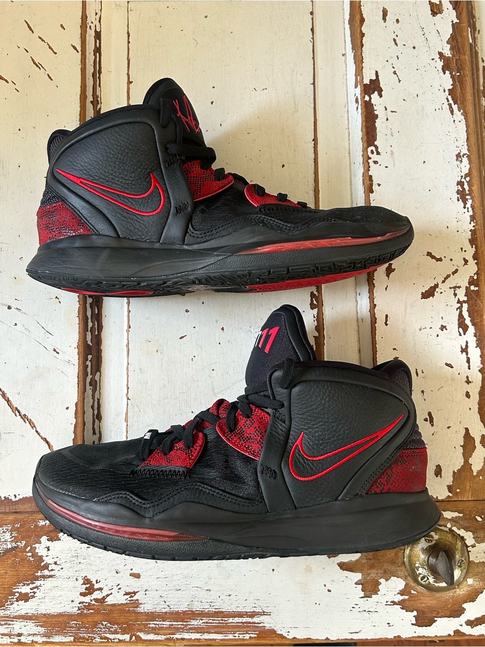 Nike Kyrie Infinity Shoes "Bred" Black Red CZ0204-004 Basketball Men Size 10.5
